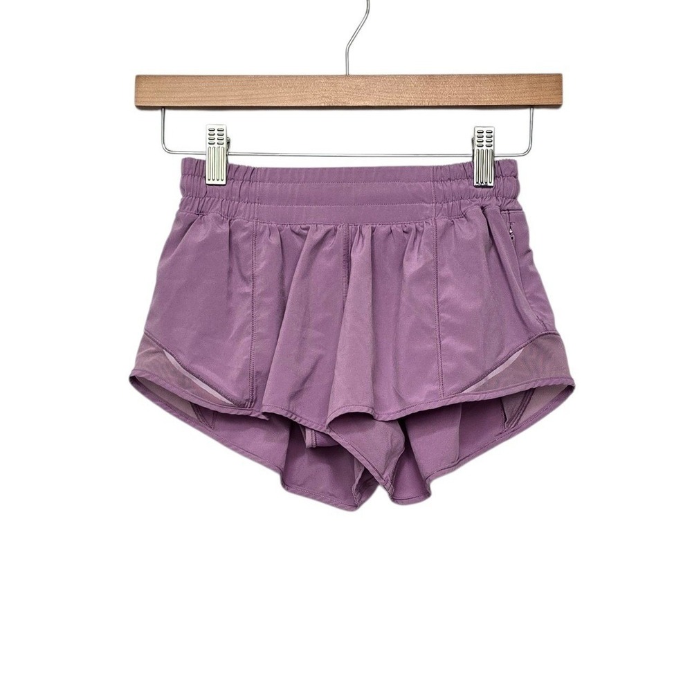 Lululemon Hotty Hot High-Rise Short 2.5 Purple Running Shorts W7ARKR Size 2